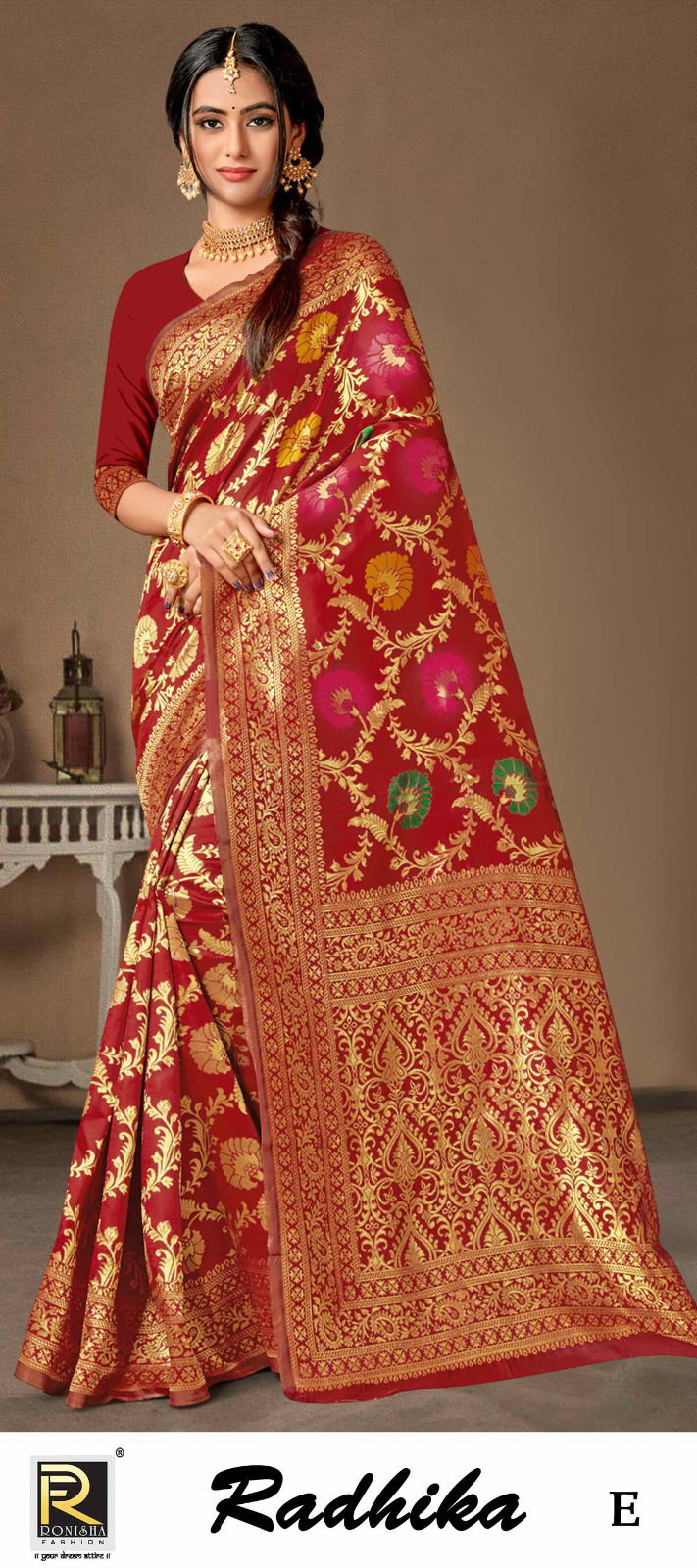 Ronisha Radhika Banarasi Silk Sarees Catalog
